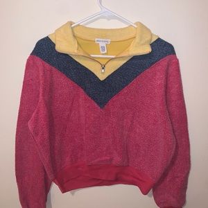 Cropped colorful sweater